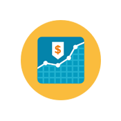 Cost Graph Icon